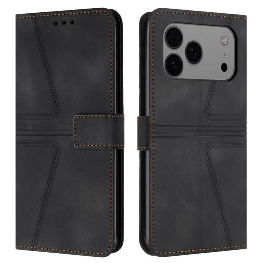 Triangle Solid Color Leather Phone Case, For iPhone 17e / 16e, For iPhone 17 Pro Max, For iPhone 17 Pro, For iPhone 17, For iPhone Air, For iPhone 16 Pro Max
