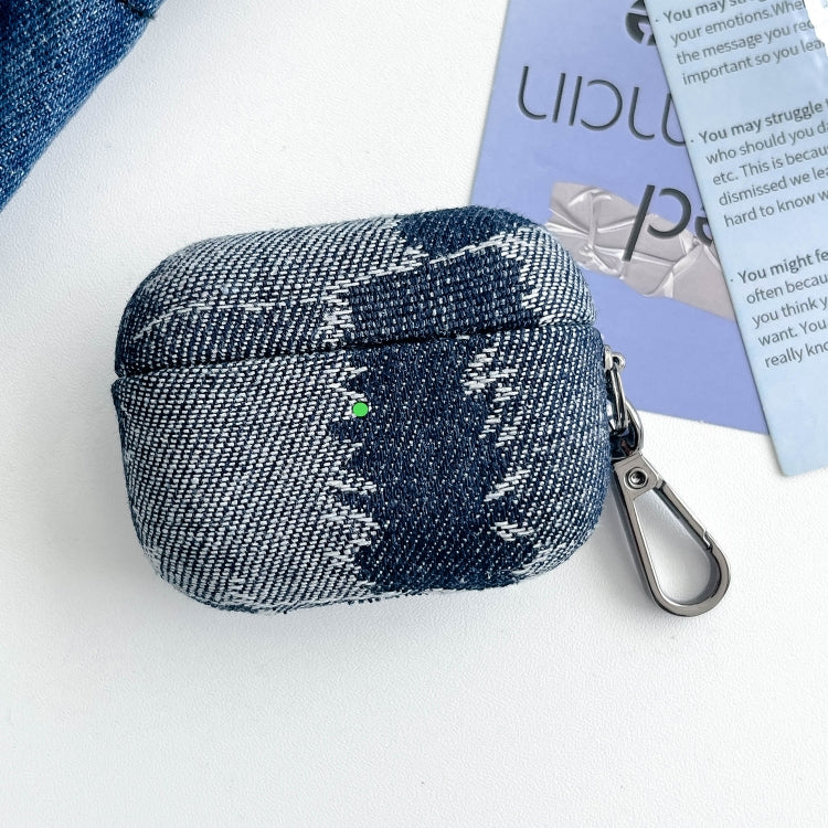 Stitching Denim Cloth Bluetooth Earphone Protective Case, For AirPods Pro 2, For AirPods 3, For AirPods Pro