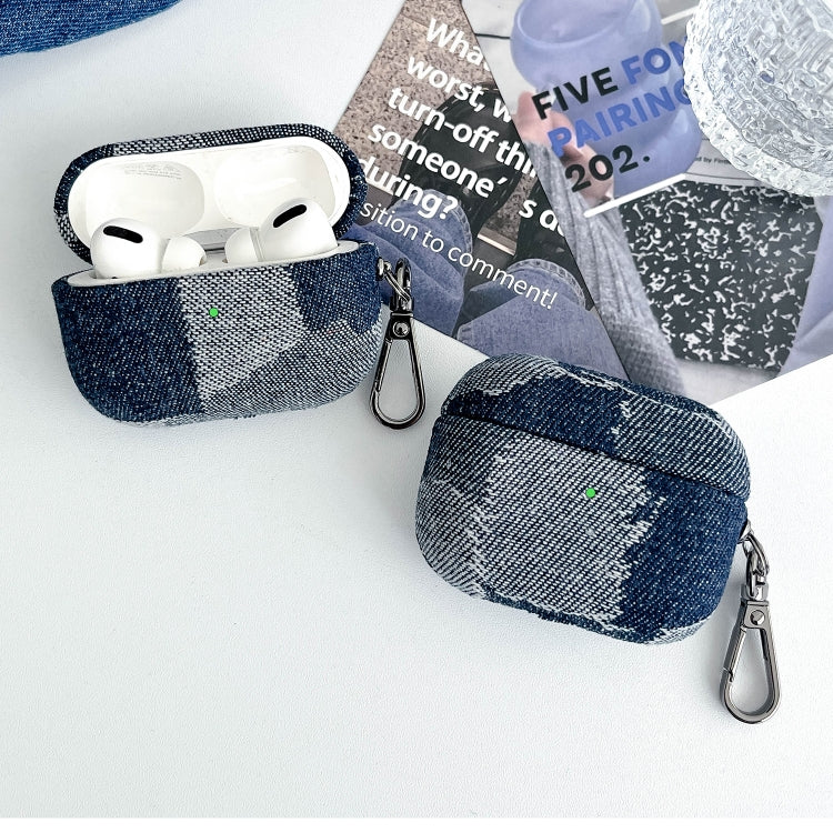 Stitching Denim Cloth Bluetooth Earphone Protective Case, For AirPods Pro 2, For AirPods 3, For AirPods Pro