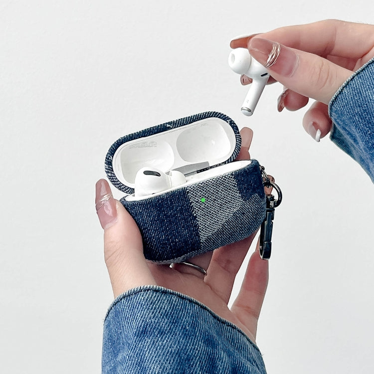 Stitching Denim Cloth Bluetooth Earphone Protective Case, For AirPods Pro 2, For AirPods 3, For AirPods Pro