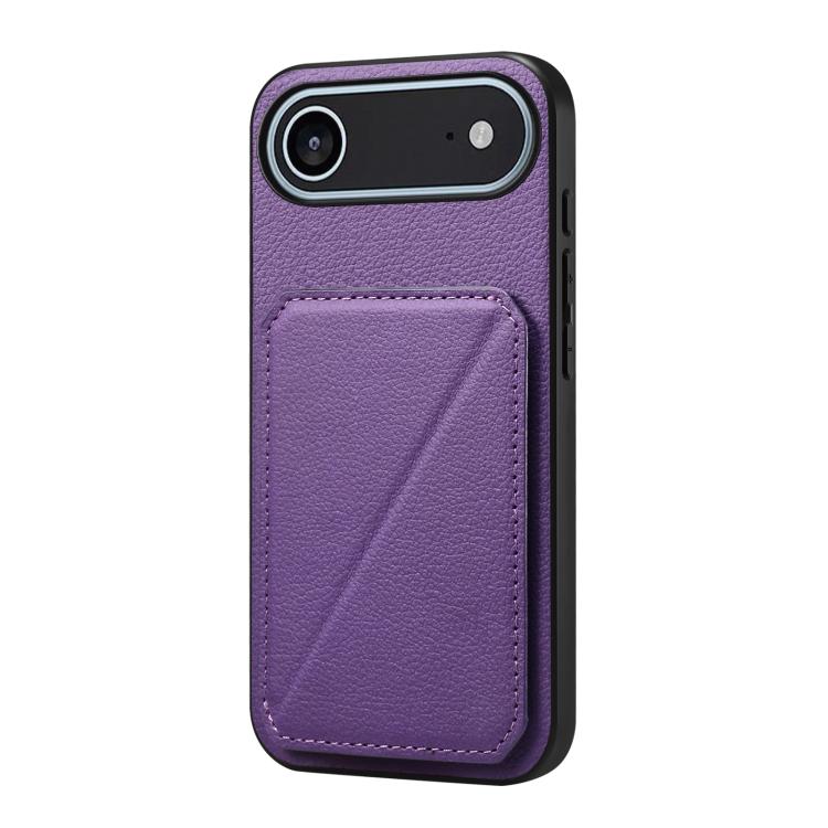 D04 Calf Texture Dual Card Slot Holder Phone Case, For iPhone 18 Pro / 17 Pro, For iPhone 18 Pro Max / 17 Pro Max, For iPhone 17, For iPhone 17 Air, For iPhone 7 / 8 / SE 2022, For iPhone 16 Pro Max