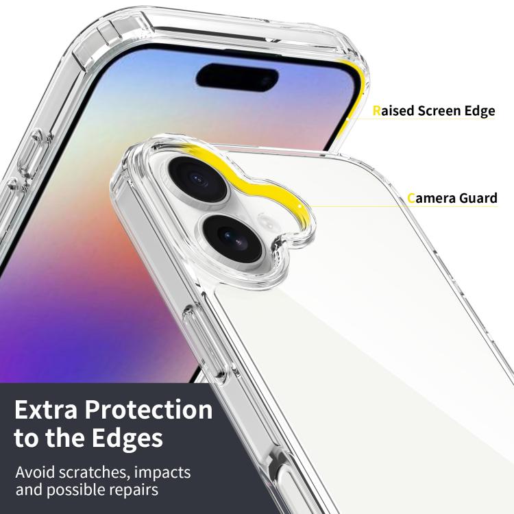 Scratchproof Acrylic TPU Phone Case, For iPhone 17 Pro Max, For iPhone 17 Pro, For iPhone 17, For iPhone Air, iPhone 16e, For iPhone 16 Pro Max, For iPhone 16 Pro, For iPhone 16 Plus, For iPhone 16