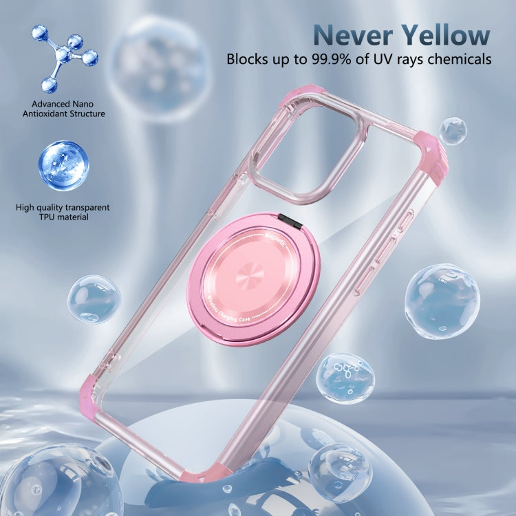 Gold Shield CD Pattern MagSafe Magnetic Phone Case with Rotating Stand, For iPhone 12 Pro Max, For iPhone 12 Pro