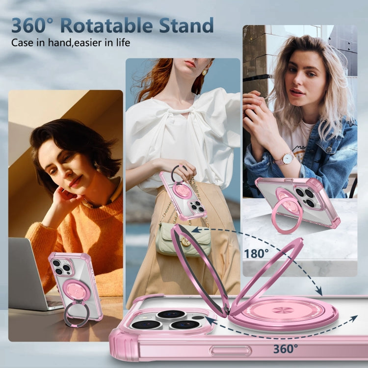 Gold Shield CD Pattern MagSafe Magnetic Phone Case with Rotating Stand, For iPhone 12 Pro Max, For iPhone 12 Pro