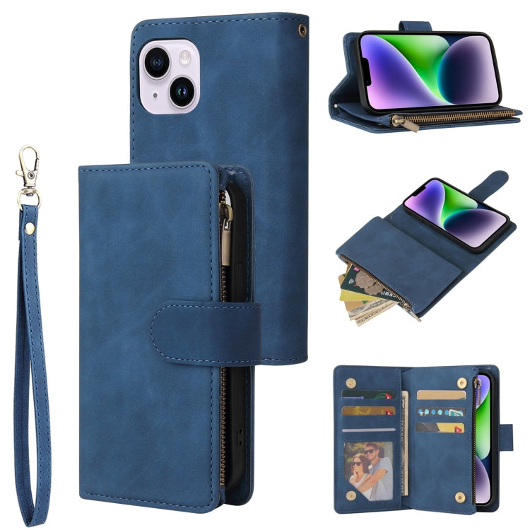 Multifunctional Multi-Card Wallet Phone Leather Case, For iPhone 15 Pro Max, For iPhone 15 Pro, For iPhone 15 Plus, For iPhone 15