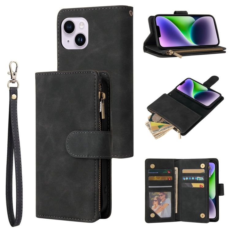 Multifunctional Multi-Card Wallet Phone Leather Case, For iPhone 15 Pro Max, For iPhone 15 Pro, For iPhone 15 Plus, For iPhone 15