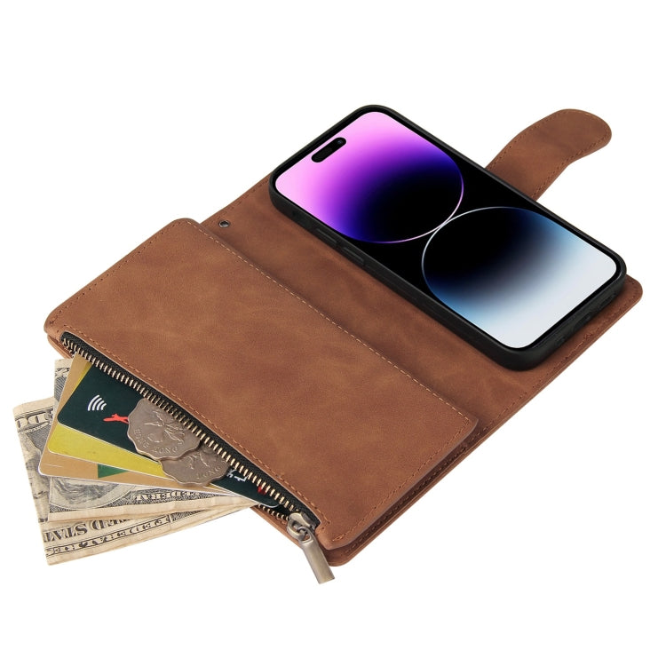 Multifunctional Multi-Card Wallet Phone Leather Case, For iPhone 15 Pro Max, For iPhone 15 Pro, For iPhone 15 Plus, For iPhone 15