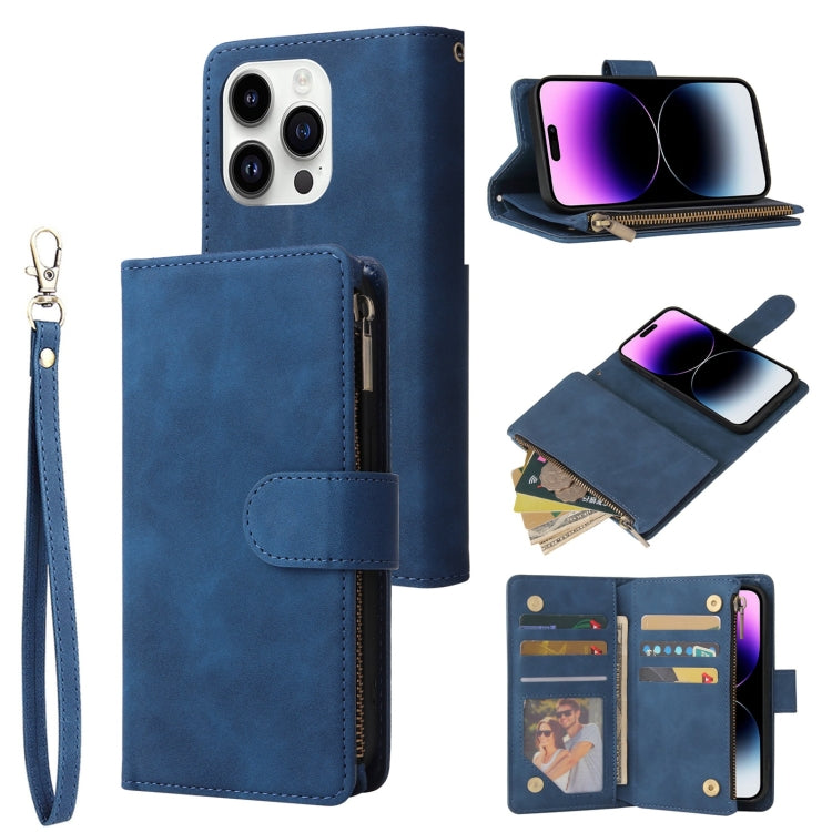 Multifunctional Multi-Card Wallet Phone Leather Case, For iPhone 15 Pro Max, For iPhone 15 Pro, For iPhone 15 Plus, For iPhone 15