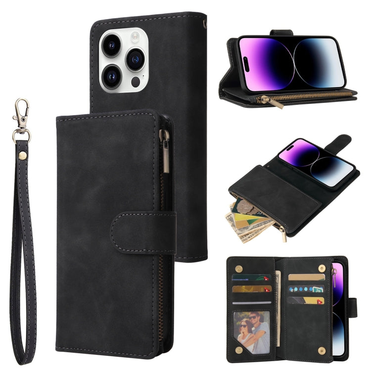 Multifunctional Multi-Card Wallet Phone Leather Case, For iPhone 15 Pro Max, For iPhone 15 Pro, For iPhone 15 Plus, For iPhone 15