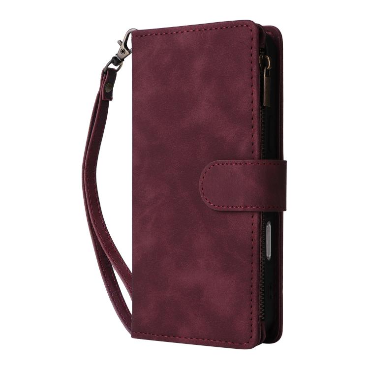 Multifunctional Multi-Card Wallet Phone Leather Case, For iPhone 16 Pro Max, For iPhone 16 Pro, For iPhone 16 Plus, For iPhone 16