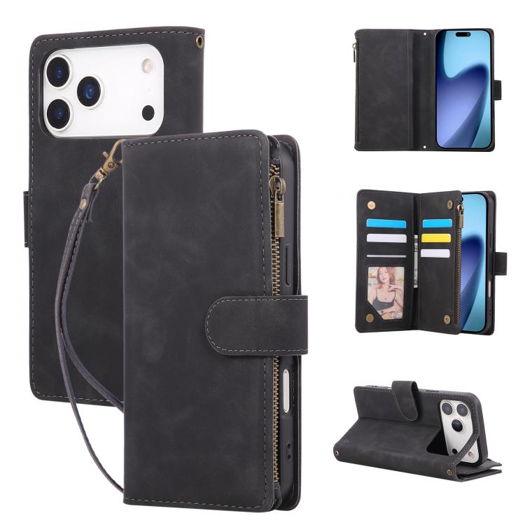 Multifunctional Multi-Card Wallet Phone Leather Case, For iPhone 17 Pro Max, For iPhone 17 Pro, For iPhone 17, For iPhone Air