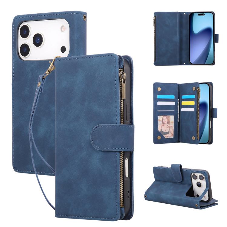Multifunctional Multi-Card Wallet Phone Leather Case, For iPhone 17 Pro Max, For iPhone 17 Pro, For iPhone 17, For iPhone Air