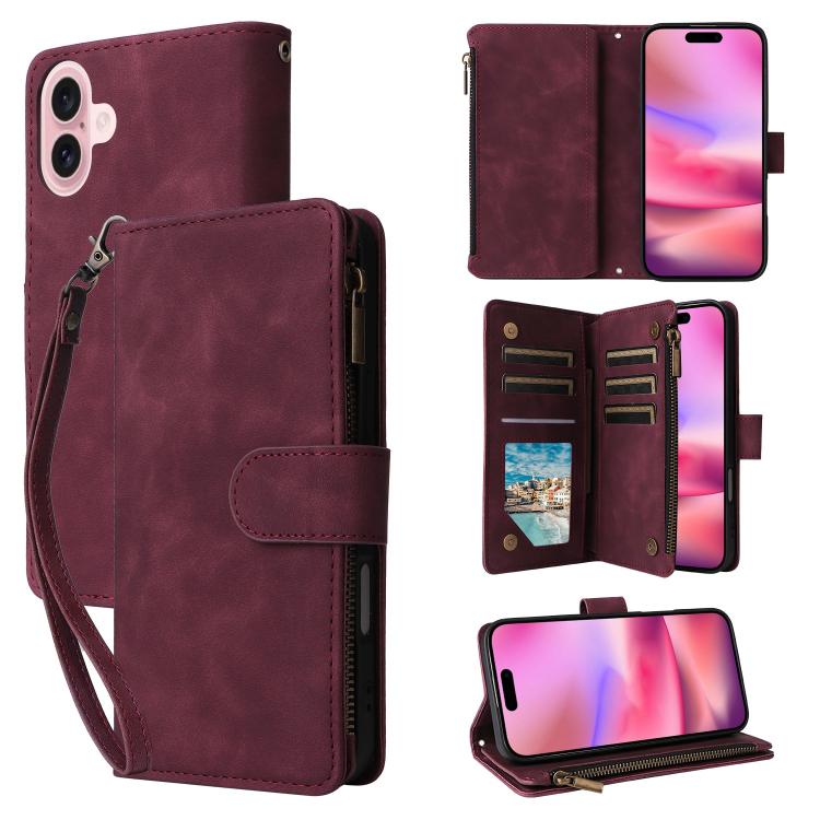 Multifunctional Multi-Card Wallet Phone Leather Case, For iPhone 17 Pro Max, For iPhone 17 Pro, For iPhone 17, For iPhone Air
