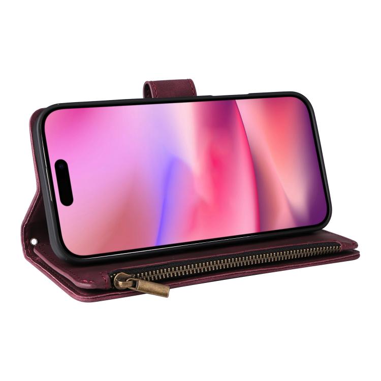 Multifunctional Multi-Card Wallet Phone Leather Case, For iPhone 17 Pro Max, For iPhone 17 Pro, For iPhone 17, For iPhone Air