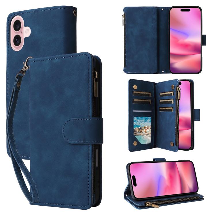 Multifunctional Multi-Card Wallet Phone Leather Case, For iPhone 17 Pro Max, For iPhone 17 Pro, For iPhone 17, For iPhone Air
