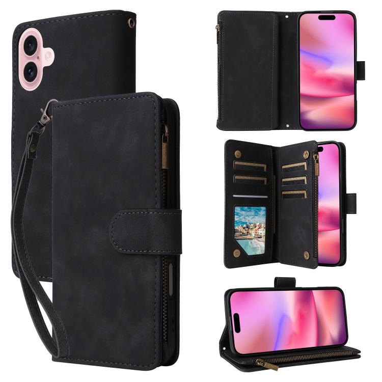 Multifunctional Multi-Card Wallet Phone Leather Case, For iPhone 17 Pro Max, For iPhone 17 Pro, For iPhone 17, For iPhone Air