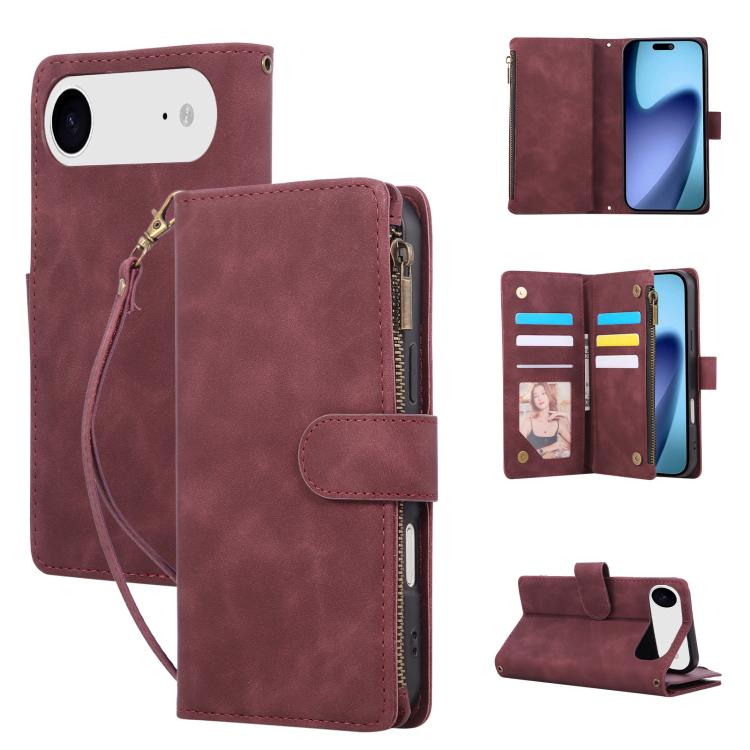 Multifunctional Multi-Card Wallet Phone Leather Case, For iPhone 17 Pro Max, For iPhone 17 Pro, For iPhone 17, For iPhone Air