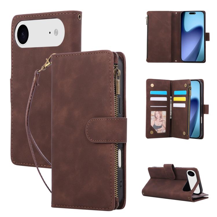 Multifunctional Multi-Card Wallet Phone Leather Case, For iPhone 17 Pro Max, For iPhone 17 Pro, For iPhone 17, For iPhone Air
