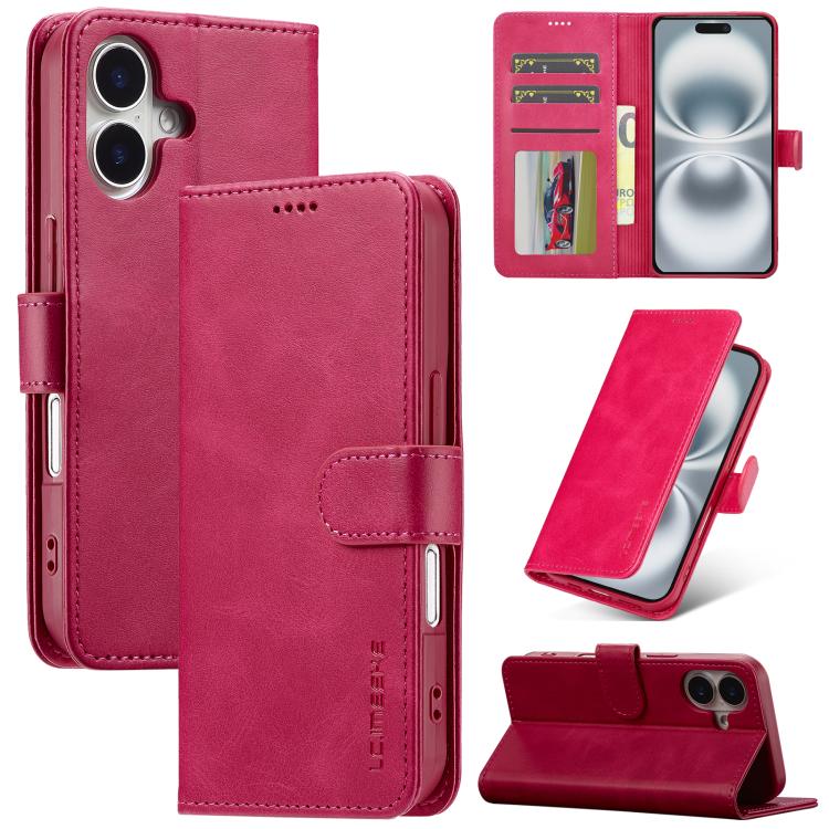 LC.IMEEKE Calf Texture Horizontal Flip Leather Case, For iPhone 17 Pro Max, For iPhone 17 Pro, For iPhone 17, For iPhone 17 Air