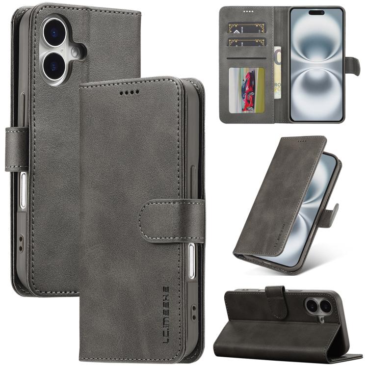 LC.IMEEKE Calf Texture Horizontal Flip Leather Case, For iPhone 17 Pro Max, For iPhone 17 Pro, For iPhone 17, For iPhone 17 Air