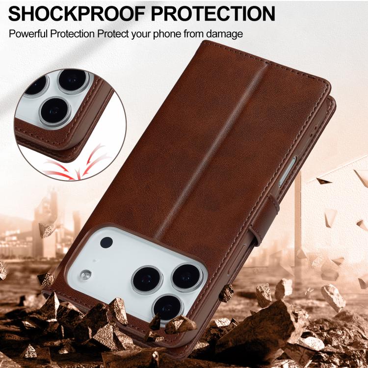 LC.IMEEKE Calf Texture Horizontal Flip Leather Case, For iPhone 17 Pro Max, For iPhone 17 Pro, For iPhone 17, For iPhone 17 Air