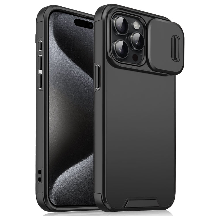 Sliding Camshield TPU + PC Phone Case, For iPhone 15 Pro Max, For iPhone 15 Pro, For iPhone 15 Plus / 14 Plus, For iPhone 15
