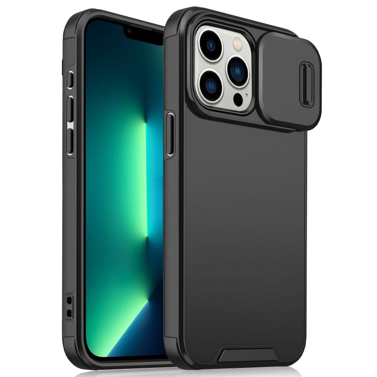 Sliding Camshield TPU + PC Phone Case, For iPhone 14 / 13, For iPhone 14 Pro, For iPhone 14 Pro Max, For iPhone 13 Pro Max