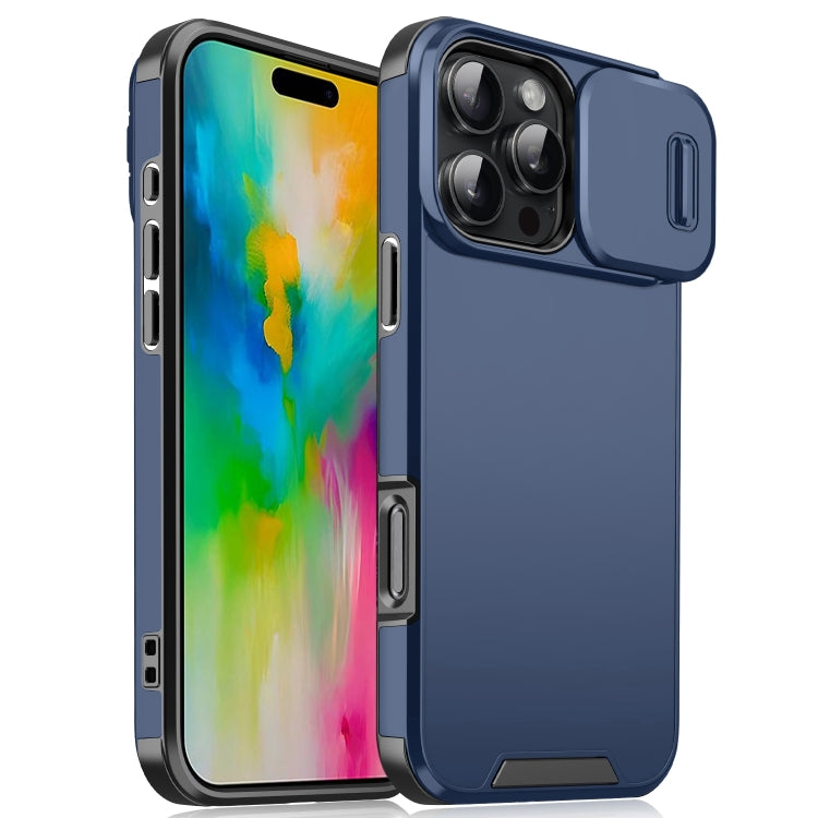 Sliding Camshield TPU + PC Phone Case, For iPhone 16 Pro Max, For iPhone 16 Pro, For iPhone 16 Plus, For iPhone 16