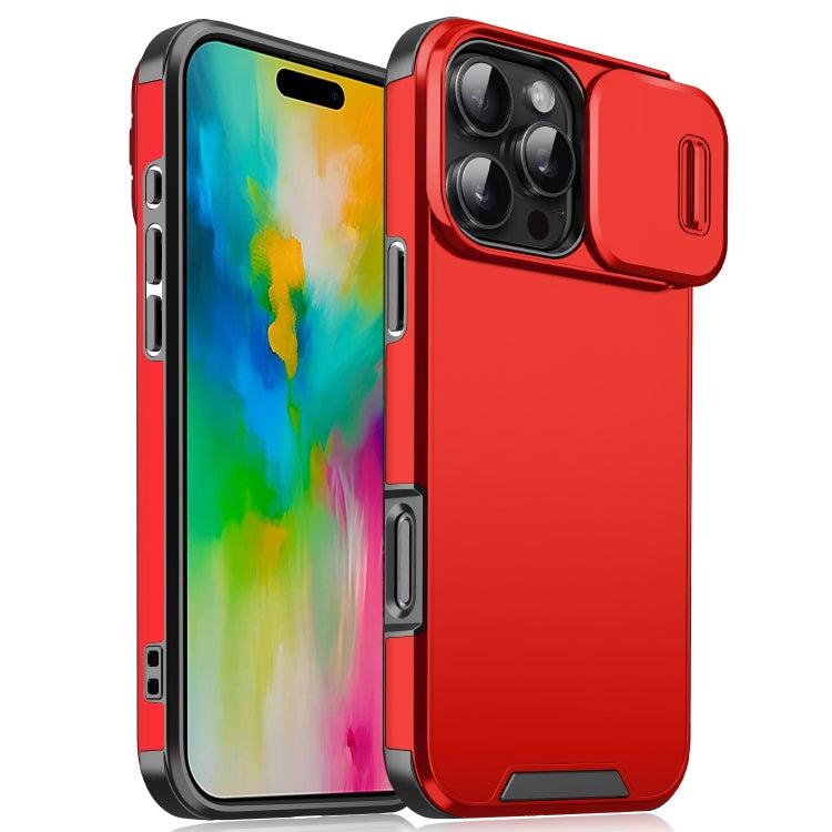 Sliding Camshield TPU + PC Phone Case, For iPhone 16 Pro Max, For iPhone 16 Pro, For iPhone 16 Plus, For iPhone 16