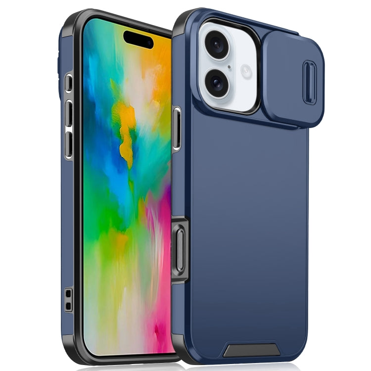 Sliding Camshield TPU + PC Phone Case, For iPhone 16 Pro Max, For iPhone 16 Pro, For iPhone 16 Plus, For iPhone 16