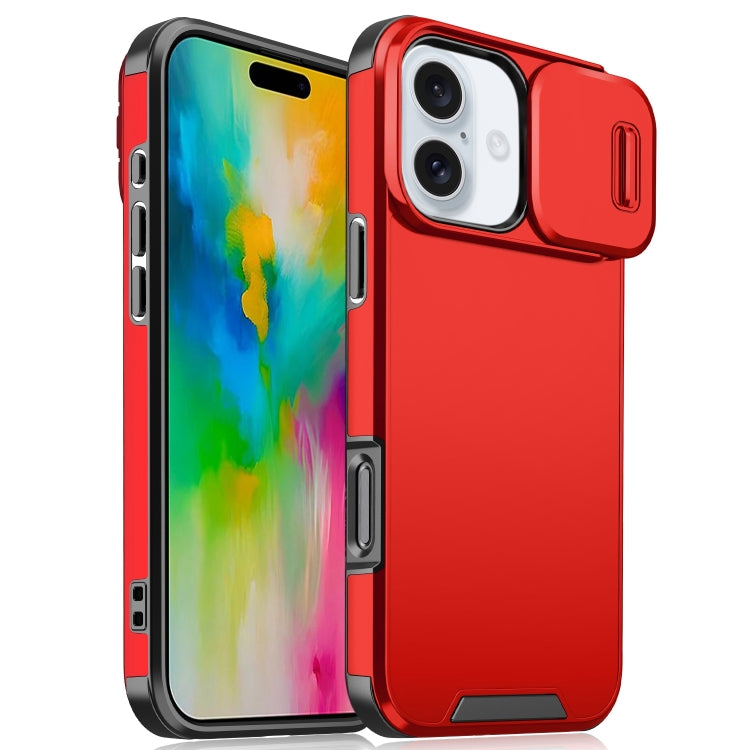 Sliding Camshield TPU + PC Phone Case, For iPhone 16 Pro Max, For iPhone 16 Pro, For iPhone 16 Plus, For iPhone 16