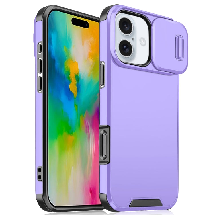 Sliding Camshield TPU + PC Phone Case, For iPhone 16 Pro Max, For iPhone 16 Pro, For iPhone 16 Plus, For iPhone 16