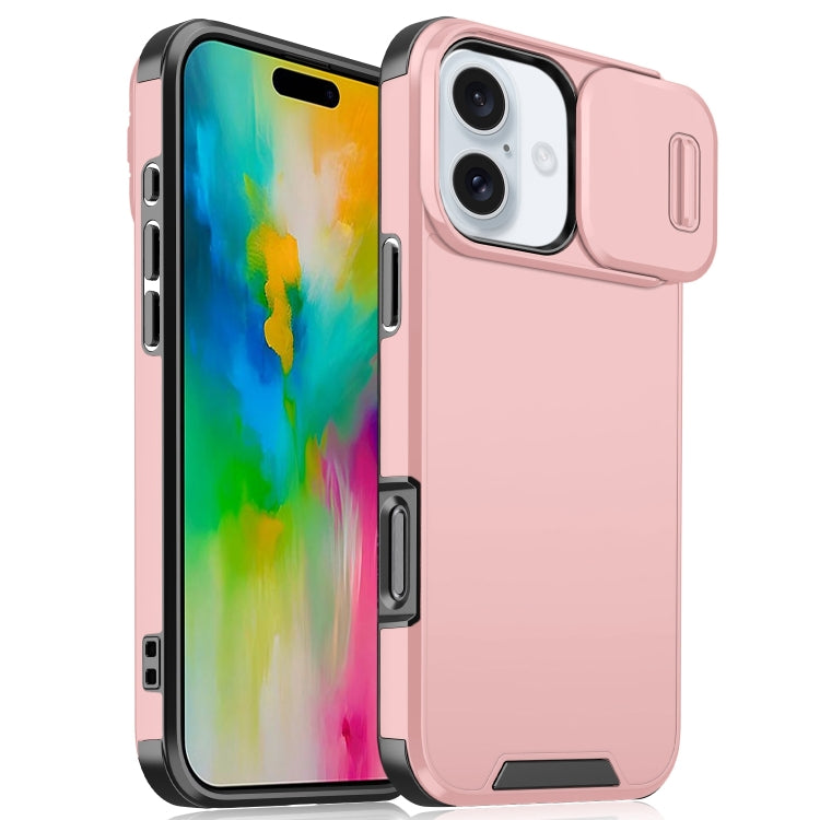 Sliding Camshield TPU + PC Phone Case, For iPhone 16 Pro Max, For iPhone 16 Pro, For iPhone 16 Plus, For iPhone 16