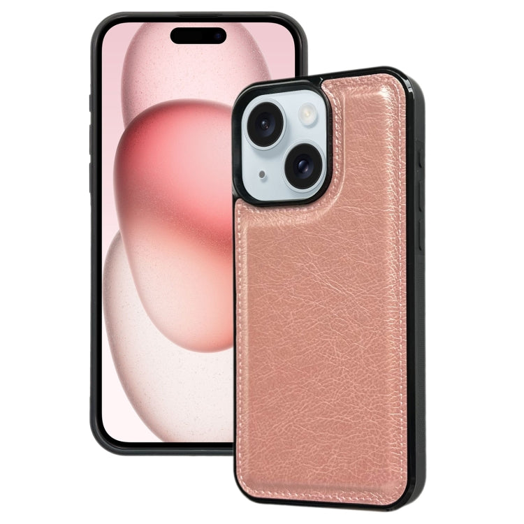 Cowhide Texture Back Cover Phone Case, For iPhone 16, For iPhone 15 Pro Max, For iPhone 15 Pro, For iPhone 15 Plus
