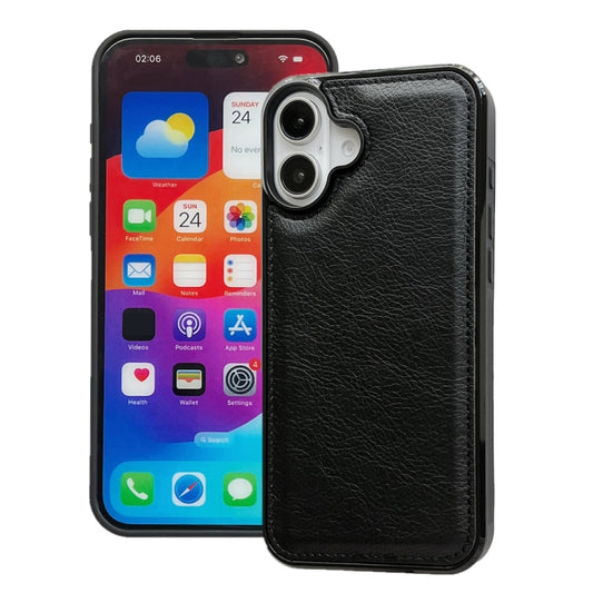 Cowhide Texture Back Cover Phone Case, For iPhone 16, For iPhone 15 Pro Max, For iPhone 15 Pro, For iPhone 15 Plus