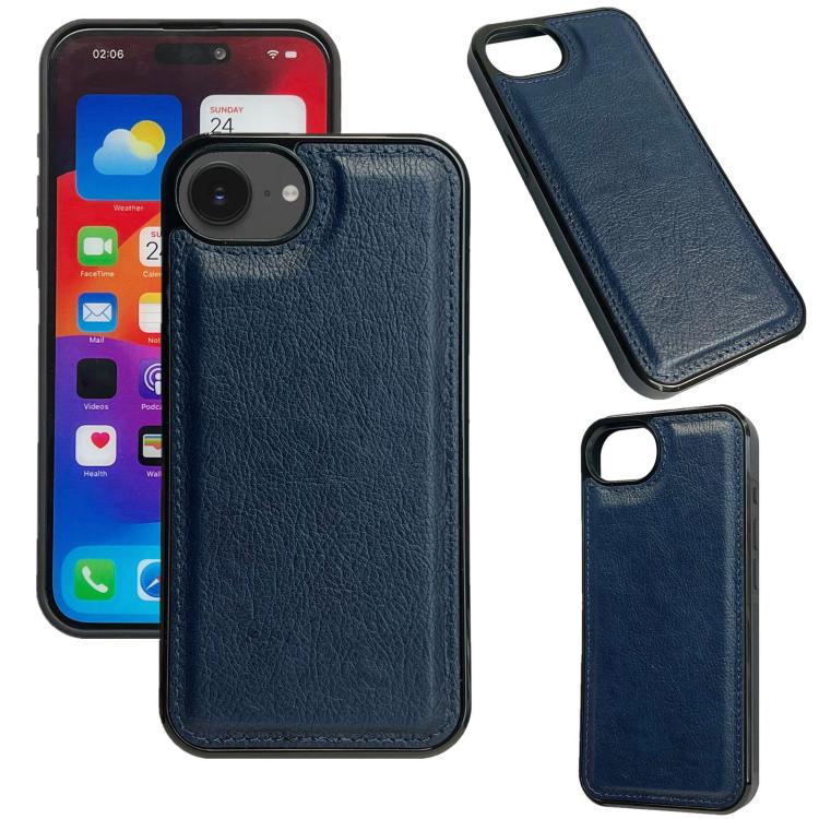 Cowhide Texture Back Cover Phone Case, For iPhone 16e, For iPhone 16 Pro Max, For iPhone 16 Pro, For iPhone 16 Plus