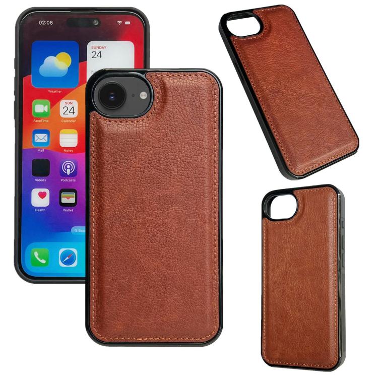Cowhide Texture Back Cover Phone Case, For iPhone 16e, For iPhone 16 Pro Max, For iPhone 16 Pro, For iPhone 16 Plus