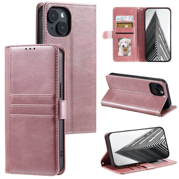 Simple 6-Card Wallet Leather Phone Case, For iPhone 15 Pro Max, For iPhone 15 Pro, For iPhone 15 Plus