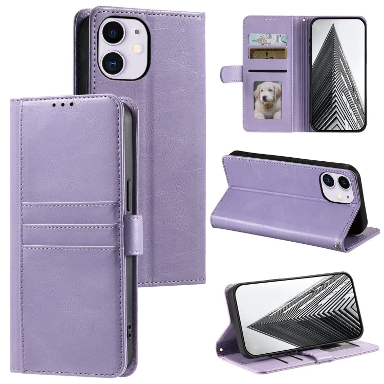 Simple 6-Card Wallet Leather Phone Case, For iPhone 12 mini, For iPhone 11 Pro Max, For iPhone 11