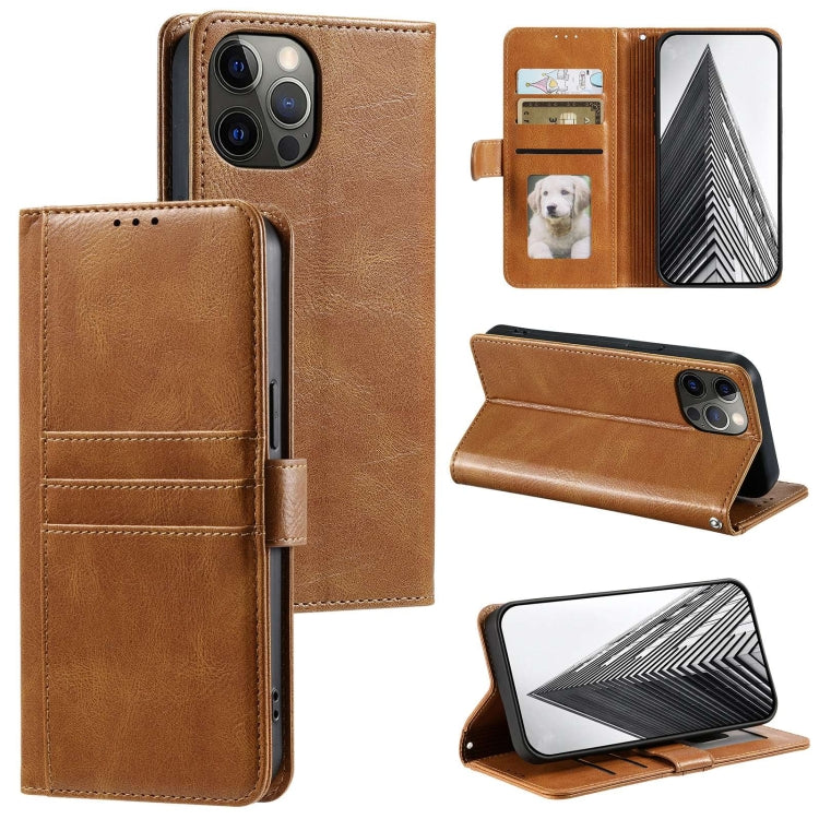 Simple 6-Card Wallet Leather Phone Case, For iPhone 11 Pro