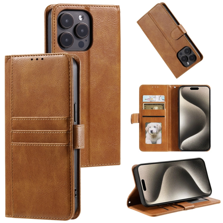 Simple 6-Card Wallet Leather Phone Case