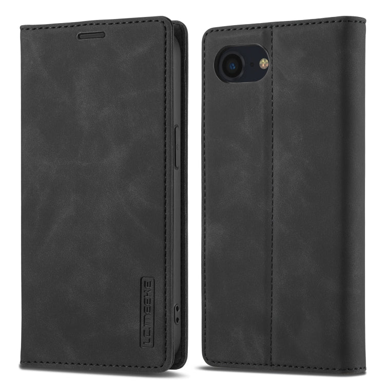 LC.IMEEKE Strong Magnetism Microfiber Leather Phone Case, For iPhone 16 Pro Max, For iPhone 16 Pro, For iPhone 16 Plus, For iPhone 16
