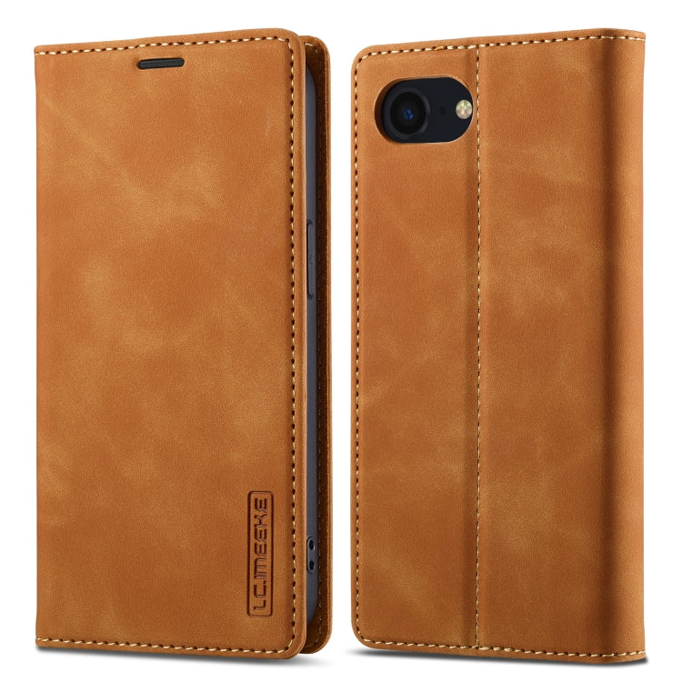 LC.IMEEKE Strong Magnetism Microfiber Leather Phone Case, For iPhone 16 Pro Max, For iPhone 16 Pro, For iPhone 16 Plus, For iPhone 16