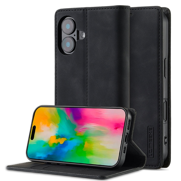 LC.IMEEKE Strong Magnetism Microfiber Leather Phone Case, iPhone 16e