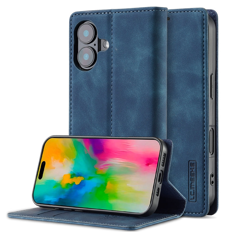 LC.IMEEKE Strong Magnetism Microfiber Leather Phone Case, iPhone 16e