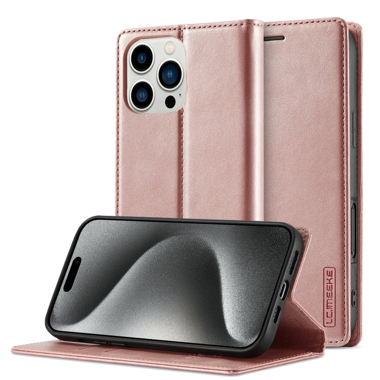 LC.IMEEKE Strong Magnetism Microfiber Leather Phone Case, iPhone 16e