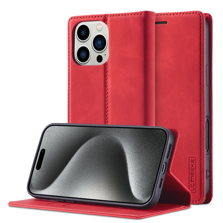 LC.IMEEKE Strong Magnetism Microfiber Leather Phone Case, iPhone 16e