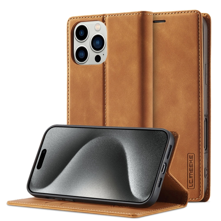 LC.IMEEKE Strong Magnetism Microfiber Leather Phone Case, iPhone 16e