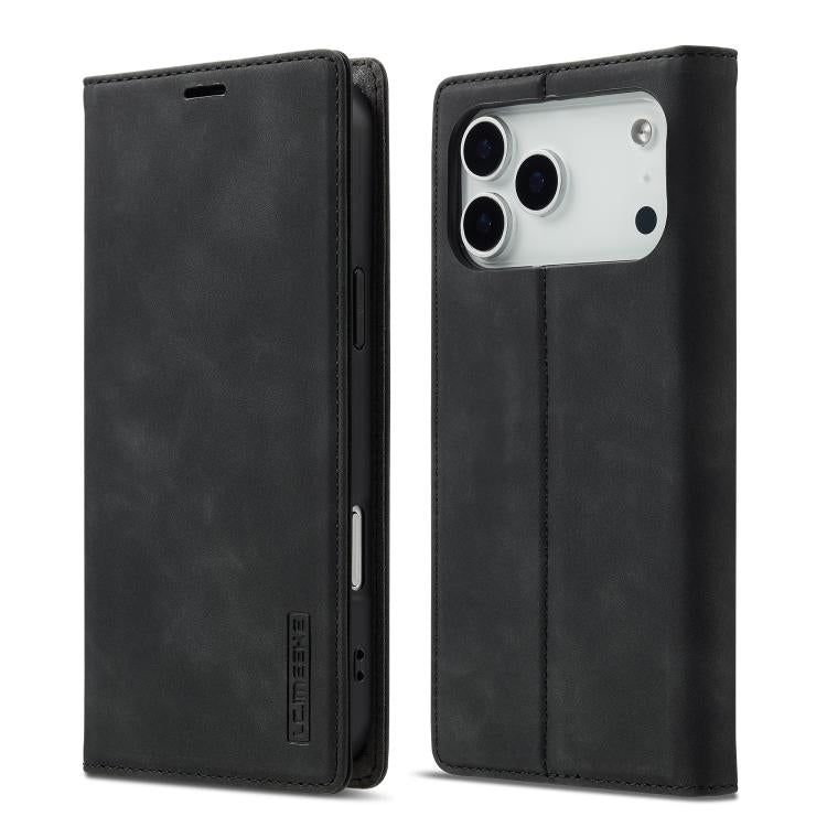 LC.IMEEKE Strong Magnetism Microfiber Leather Phone Case, For iPhone 16 Pro Max, For iPhone 16 Pro, For iPhone 16 Plus, For iPhone 16