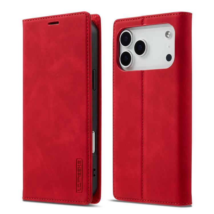 LC.IMEEKE Strong Magnetism Microfiber Leather Phone Case, For iPhone 16 Pro Max, For iPhone 16 Pro, For iPhone 16 Plus, For iPhone 16